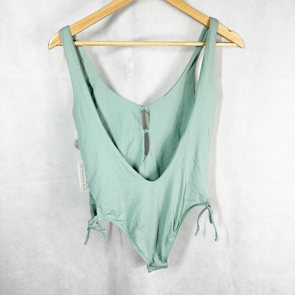 L*Space Jenn One Piece Swimsuit Reef Green Size 8 - Picture 2 of 8